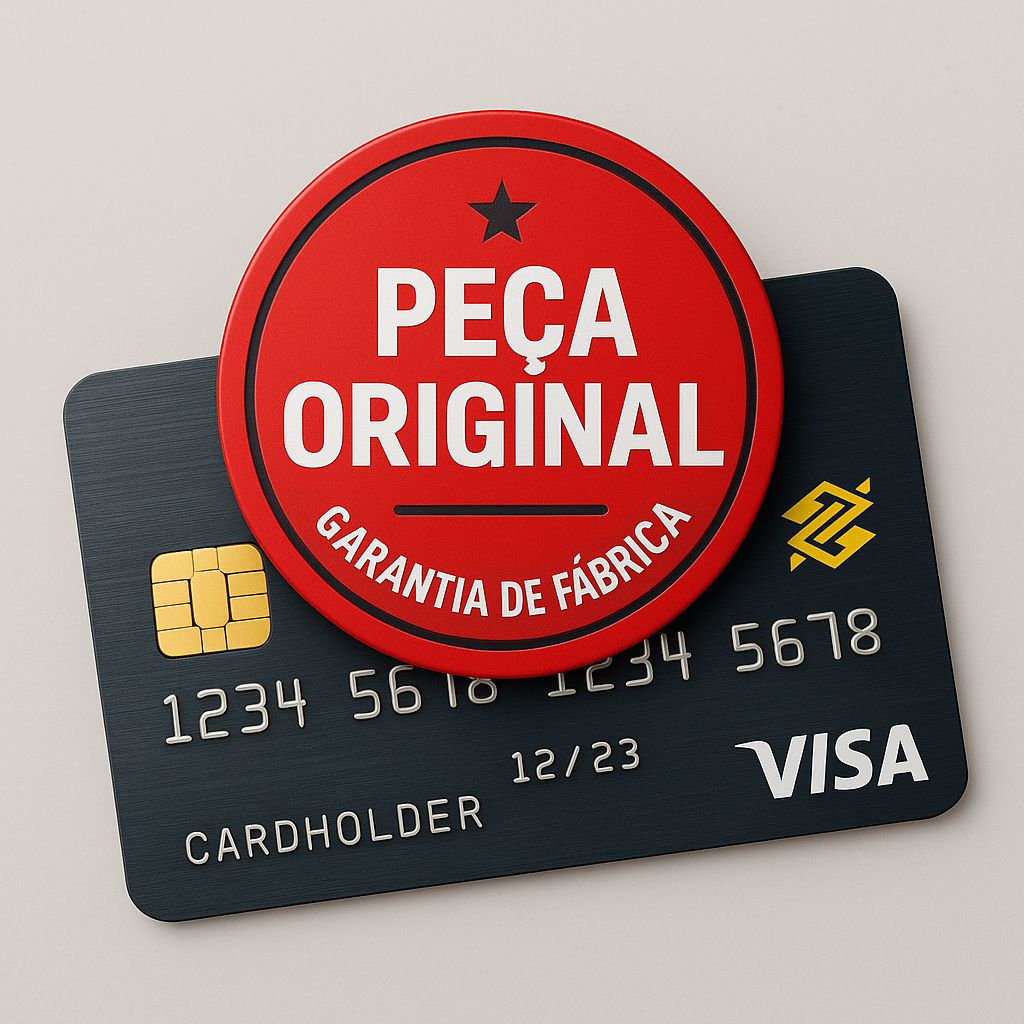 Selo de peça original com garantia de fábrica e formas de pagamento